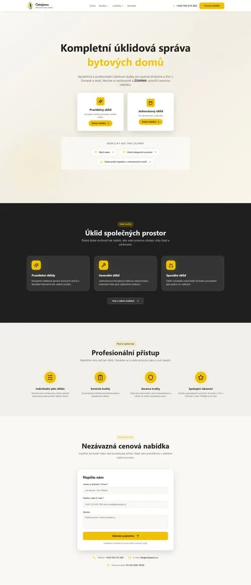 Čistojasno.cz – úklidové služby