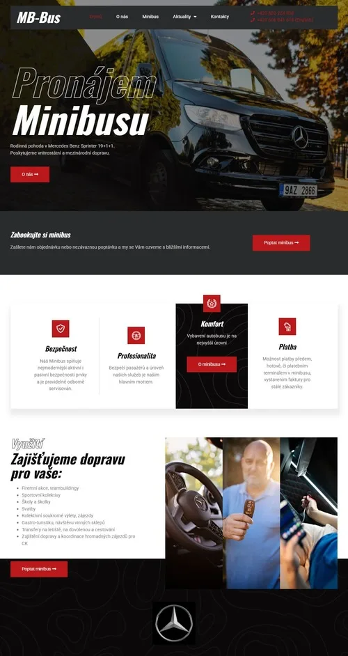 MB-Bus – pronájem luxusních minibusů Mercedes-Benz