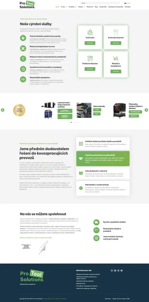 ProTool Solutions – průmyslové produkty a služby